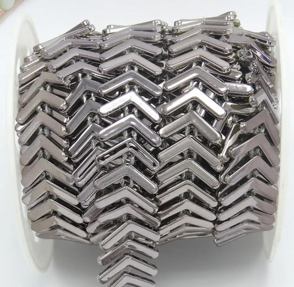 20 ярдов позолоченные/Серебристые/черные бусины для шитья Apperal Cap Shoes Bag Jewelry Decoration |