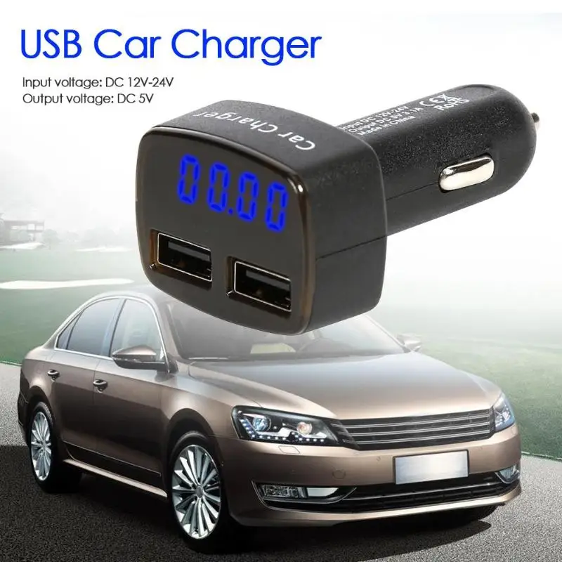 4 в 1 DC 12V 24V 3100mA зарядных порта USB для автомобиля Зарядное устройство Мобильный