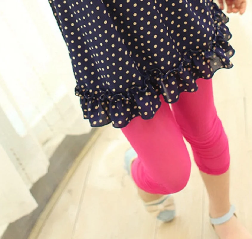 2020 летние детские леггинсы для девочек яркие цвета трусы укороченные брюки штаны