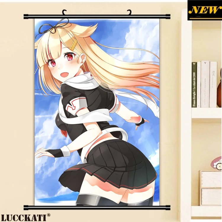 40X60 см флотская коллекция yuudachi художественный мультфильм аниме Настенная