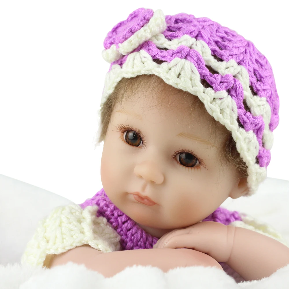 NPKDOLL 16 дюймов силиконовая кукла для новорожденной девочки милые игрушки Мягкая