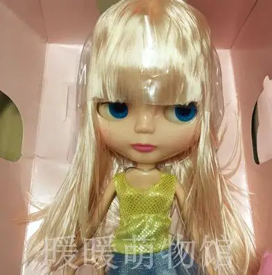 3 gold pink bang Ледяная кукла такая же, как Blyth Doll розовые волосы черные волосы золотые волосы с макияжем подходит для DIY make up Blyth Обнаженная кукольный подарок для девочек - Цвет: 3 gold pink bang
