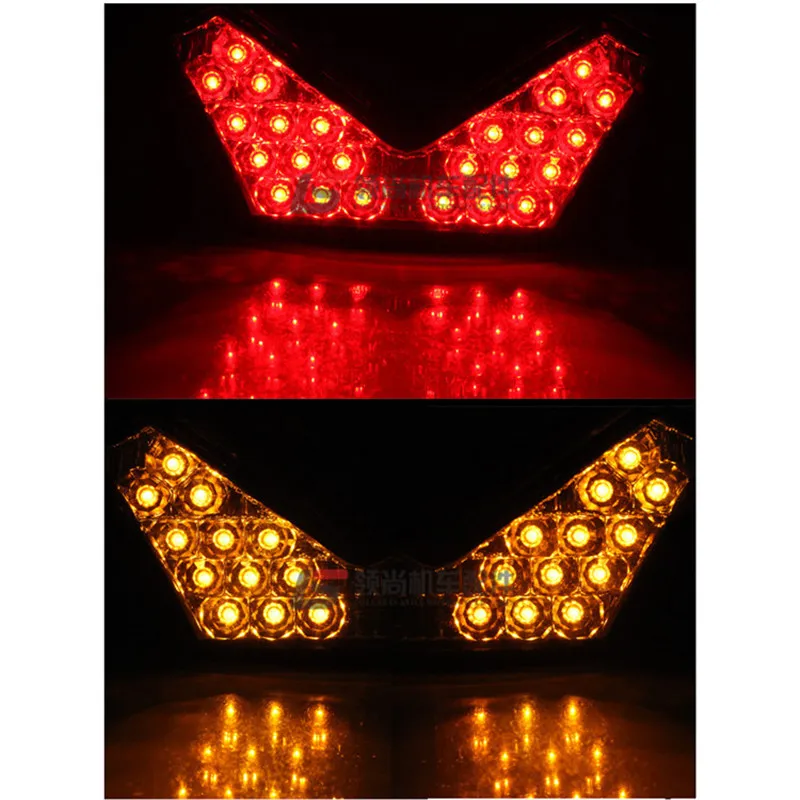Motorcycle Modified Accessories Refit LED Tail Brake Turn Signal Integrated Light for Kawasaki Ninja ZX-14R/ZZR1400 |