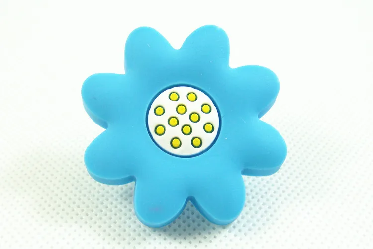 Blue Sunflower 1х декоративные выдвижные ящики/ручки комода для детей и для детской комнаты безопасный резиновый материал - Цвет: Blue Sunflower
