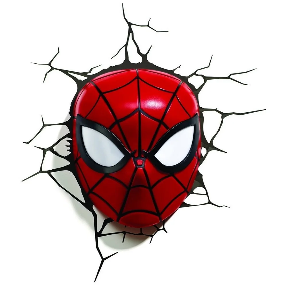 Marvel Мстители светодиодный ночник 3D креативный настенный светильник украшенный Ночной светильник прикроватная Спальня Гостиная детский подарок