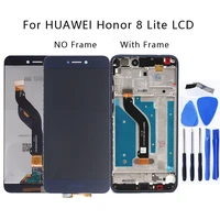 original for huawei honor 8 lite pra tl10 pra lx1 lx3 lcd display touch screen digitizer for honor 8 lite with frame phone parts