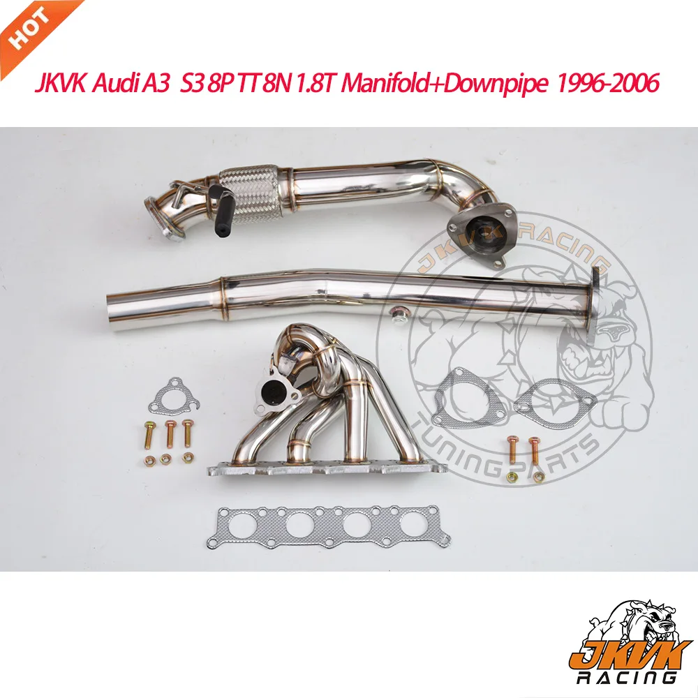 JKVK RACING A3 S3 8P TT 8N 1 8 T коллектор + канальная труба 1996 2006|Выхлопной коллектор| |