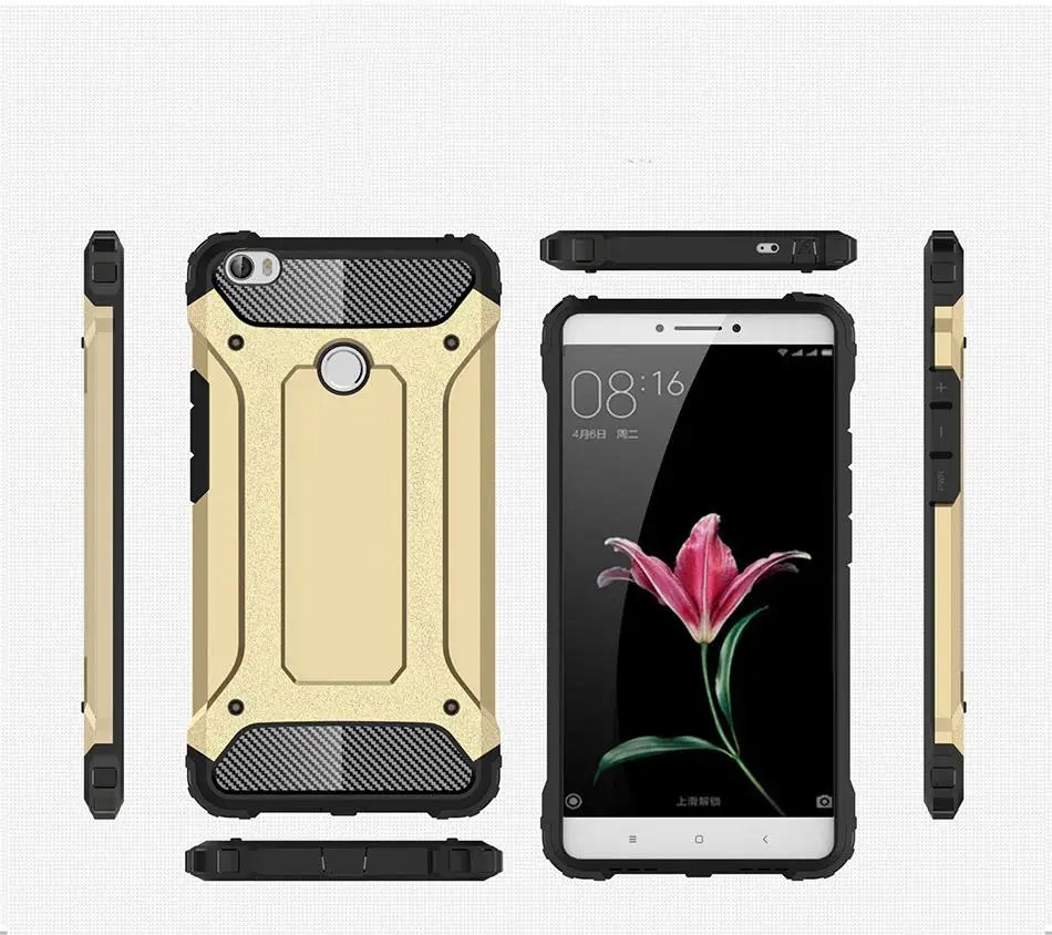 For Xiaomi Mi Max Max2 Max3 Mix 2S Mix3 Note2 Back Cover Heavy Duty Armor Case Hard PC &amp Soft TPU 2 in 1 | Мобильные телефоны и