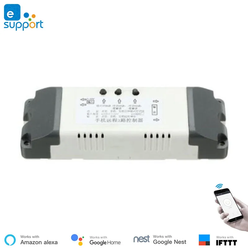 Домашняя система автоматизации 2 wifi реле канала с RF433 пульт дистанционного