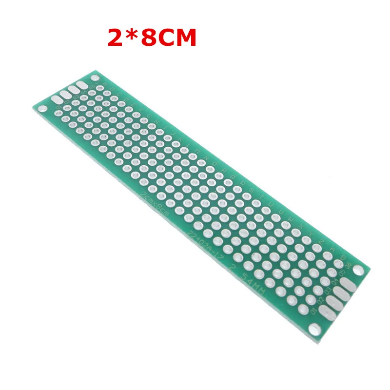16 шт. Двухсторонний PCB Луженый 2 54 мм Печатная плата FR4 1 6 универсальный 2*8 3*7 4*6 5*7 6*8