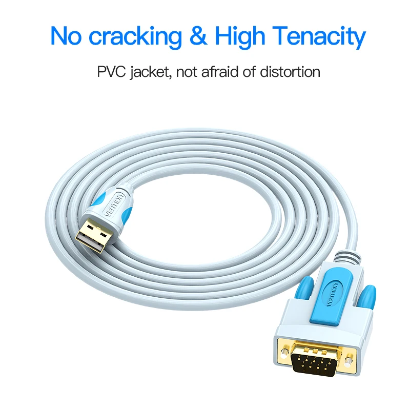 Vention Новый USB 2 0 к RS232 последовательный кабель 3 м 1 5 9Pin DB9 Кабель адаптер Поддержка
