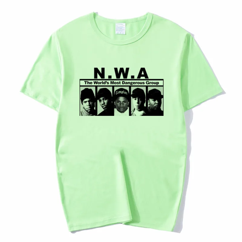 Для мужчин и женщин NWA Straight Outta Compton хип хоп дизайн забавная футболка унисекс