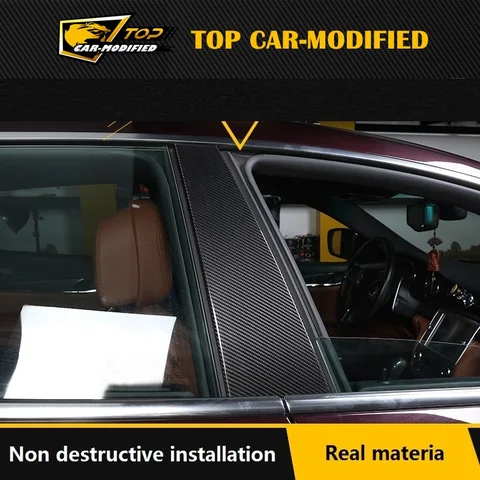 Бесплатная доставка, отделка для наружной отделки, карбоновая накладка на дверь, колонны, крыло, отделка, углеродная наклейка для Maserati ghiдоступ