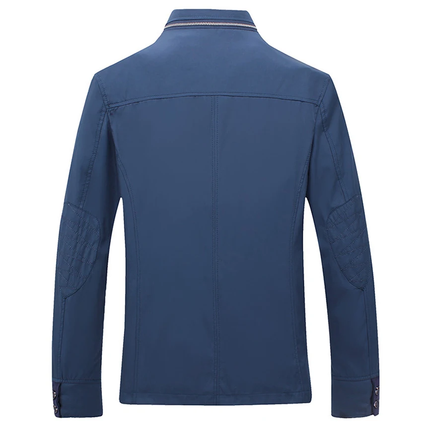 Мужская Длинная ветровка Mountainskin деловая приталенная куртка с воротником стойкой