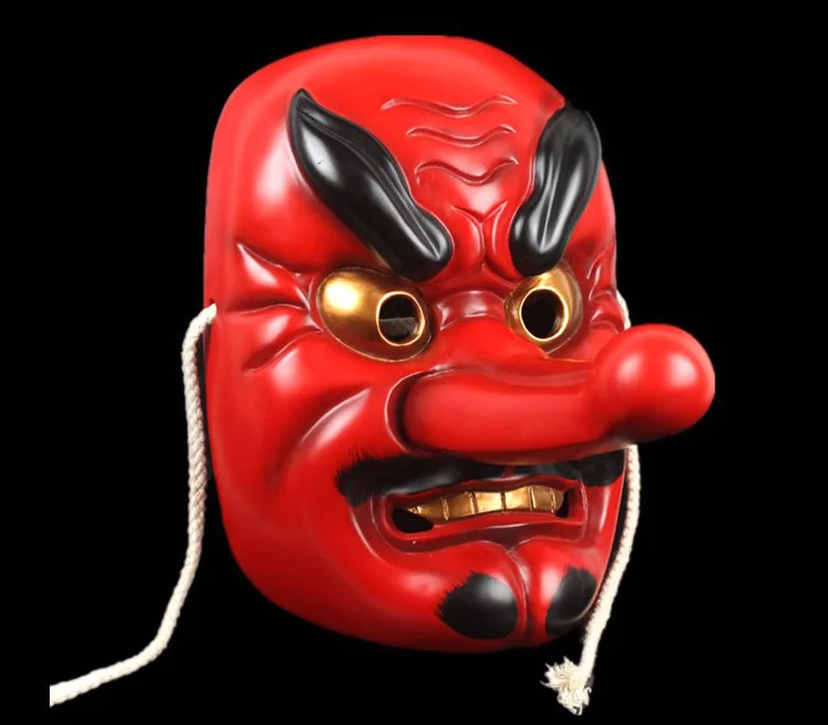 Подарок на Хэллоуин японский Noh Tengu маскарадный костюм для косплея страшный ghol