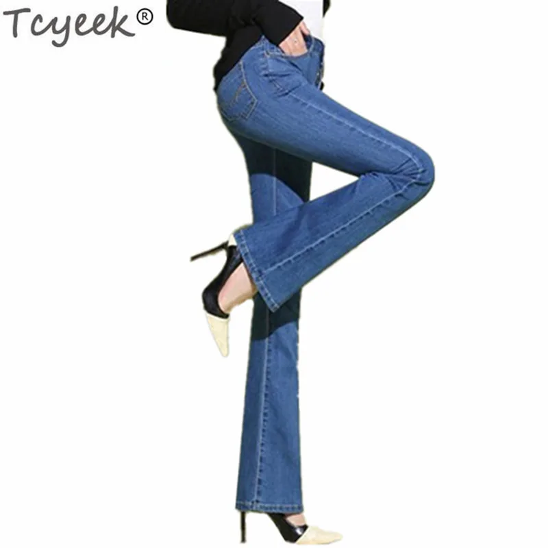 

Tcyeek 2020 Autumn High Waist Jeans Boyfriends Women Plus Size Jean Pants Female Streetwear Elegant Casual Denim Trousers LWL491