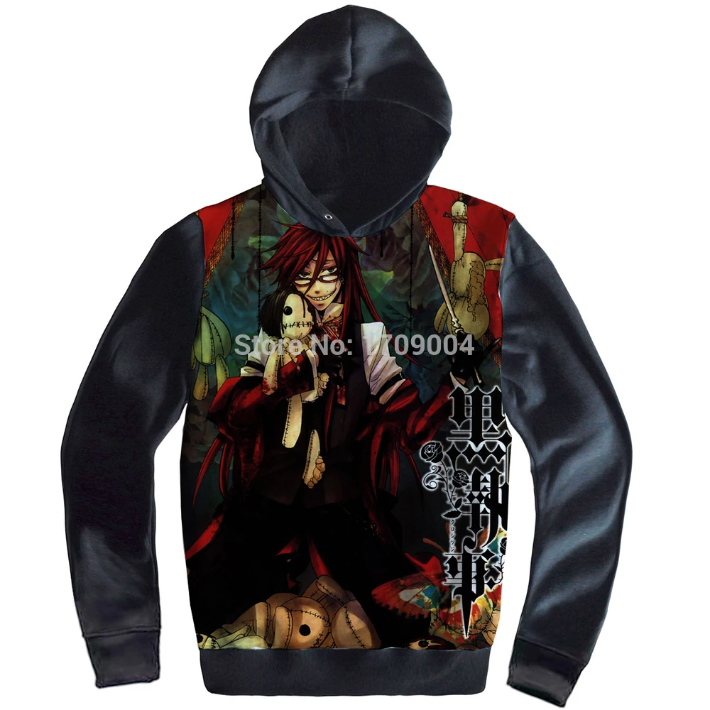 Бесплатная доставка Аниме Манга Kuroshitsuji Black Butler Ciel Грелль Сатклифф плотная