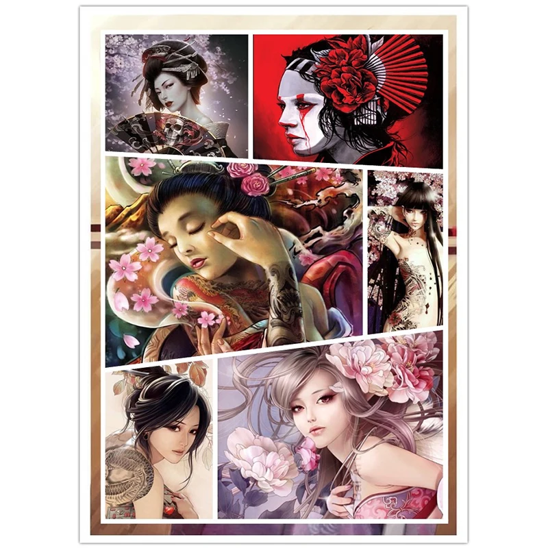 Алмазная вышивка 5D японская Geisha & Beauty Diy алмазная живопись картина сказочного