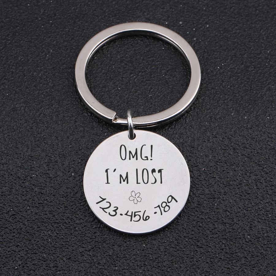 New Design Customized Phone Number Pets Anti-lost Keyring Pet ID Tag Dog Collar Key Chains High Quality Keys Holder Jewelry | Украшения и