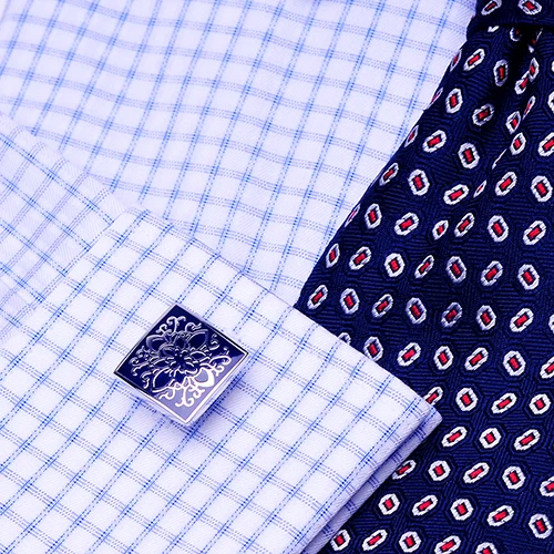 KFLK shirt cufflinks for mens Brand cuff buttons blue art link top grade gemelos High Quality abotoaduras Designer Jewelry | Украшения и