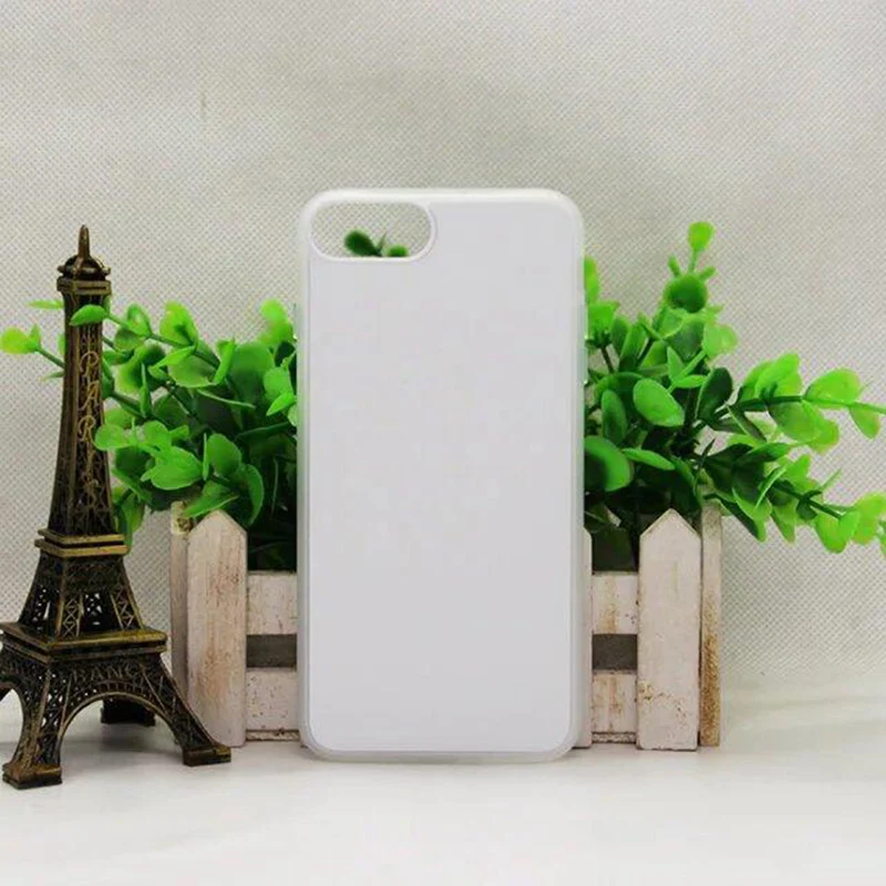 Резиновая сублимация ТПУ чехол для iPhone 8 7 Plus 2D сублимационный iphone + P Алюминиевая