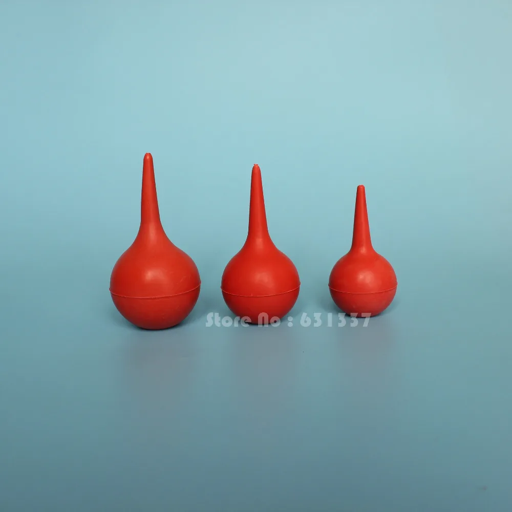 

90ml 3 oz Mini Laboratory Tool Red Rubber Suction Ear Syringe Bulb