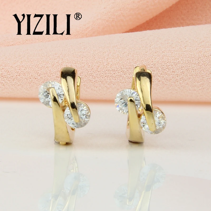 YIZILI Новые поступления простая мода 2 цвета круглые Висячие серьги натуральный