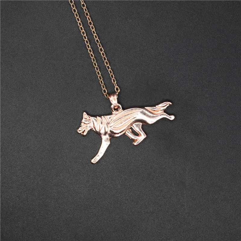 Elfin Trendy German Shepherd Necklaces Gold Color Silver Dog Jewellery Animal Pendant Women Men | Украшения и аксессуары