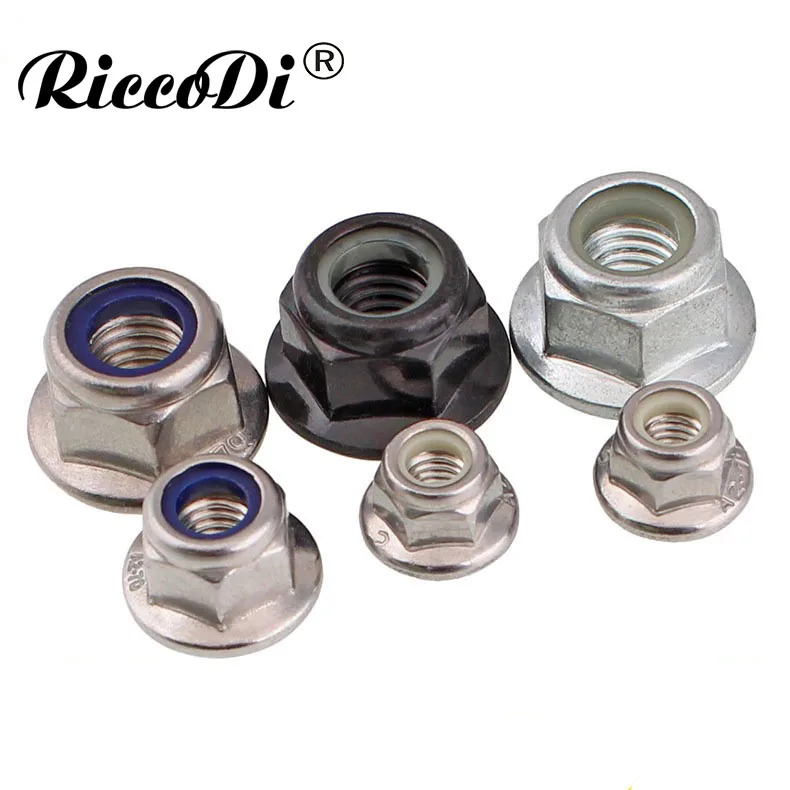 DIN6926 M3/M4/M5/M6/M8/M10 304 Шестигранная Фланцевая гайка из нержавеющей стали шестигранная