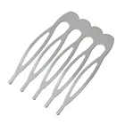 Заколки для волос Doreen Box hot- 30 шт. серебристого цвета в форме расчески для изготовления украшений своими руками 39 мм x 26 мм (B15509)