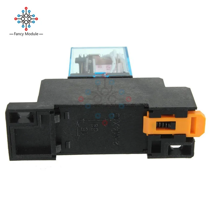 Катушка питания реле 12 В DC миниатюрное DPDT 8 контактов 10A 240VAC LY2 JQX-13F с PTF08A гнездо |