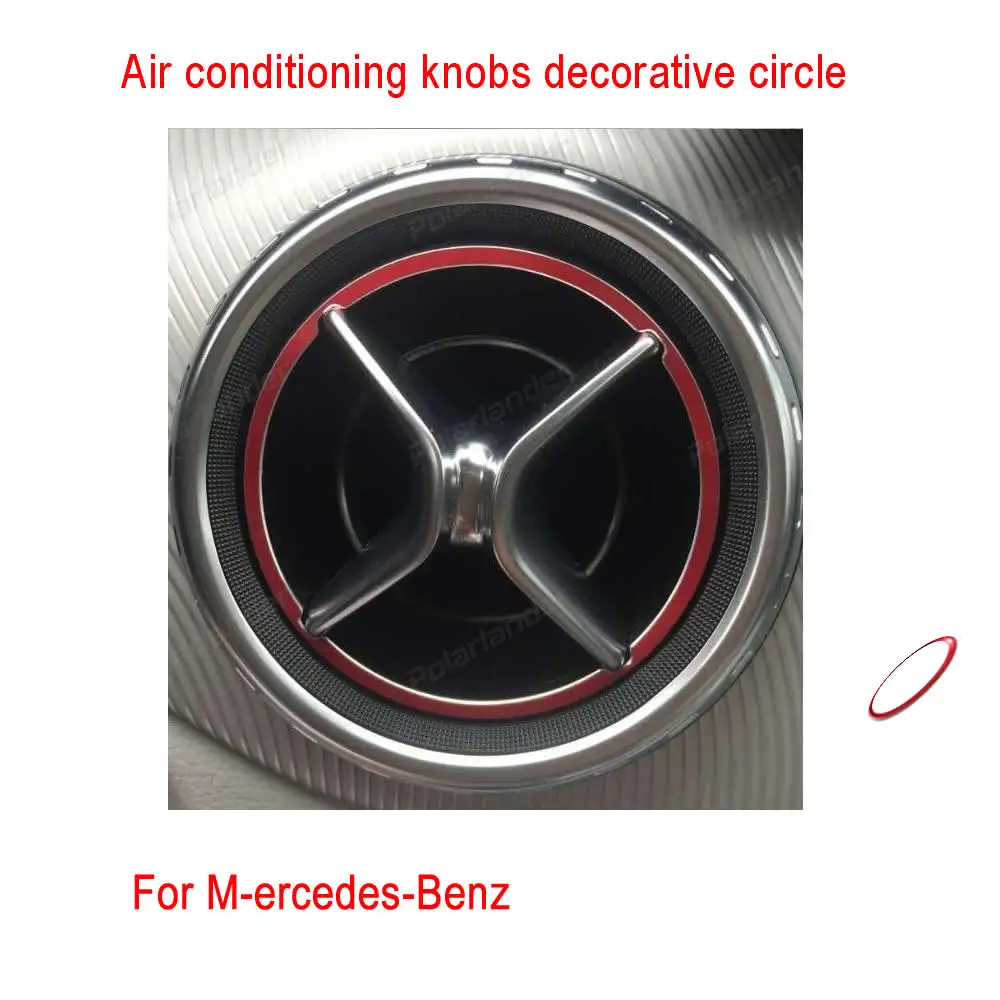 

Good look Car Air conditioning knobs decorative circle for M-ercedes-Benz GLA180 200 220 260