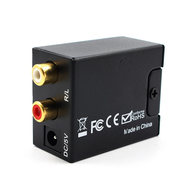 Optical Coaxial Toslink Digital to Analog Audio Converter Adapter RCA L/R 3.5mm |
