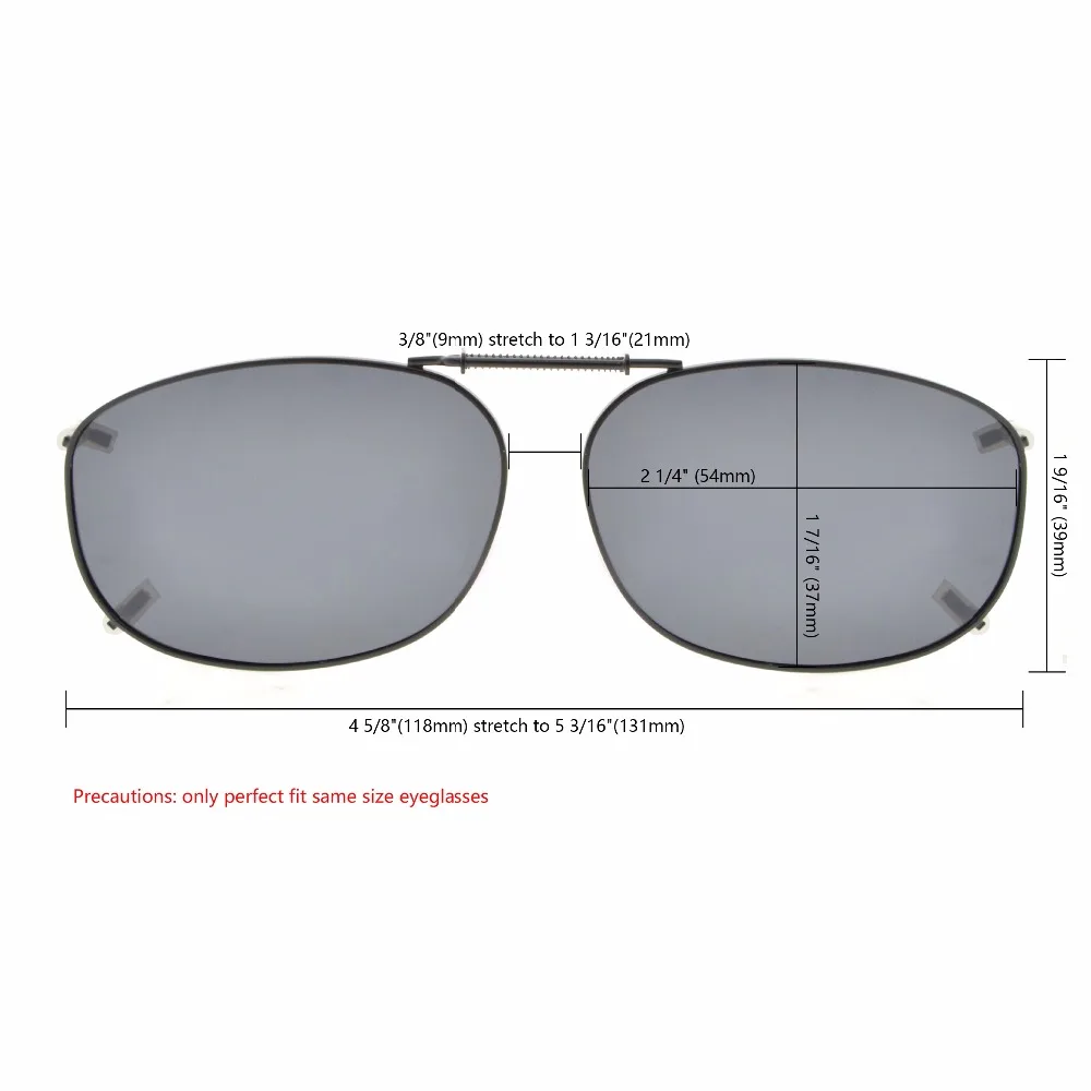 C89 Eyekepper серый/коричневый/G15 линзы 3 pack клип на поляризованные солнцезащитные очки