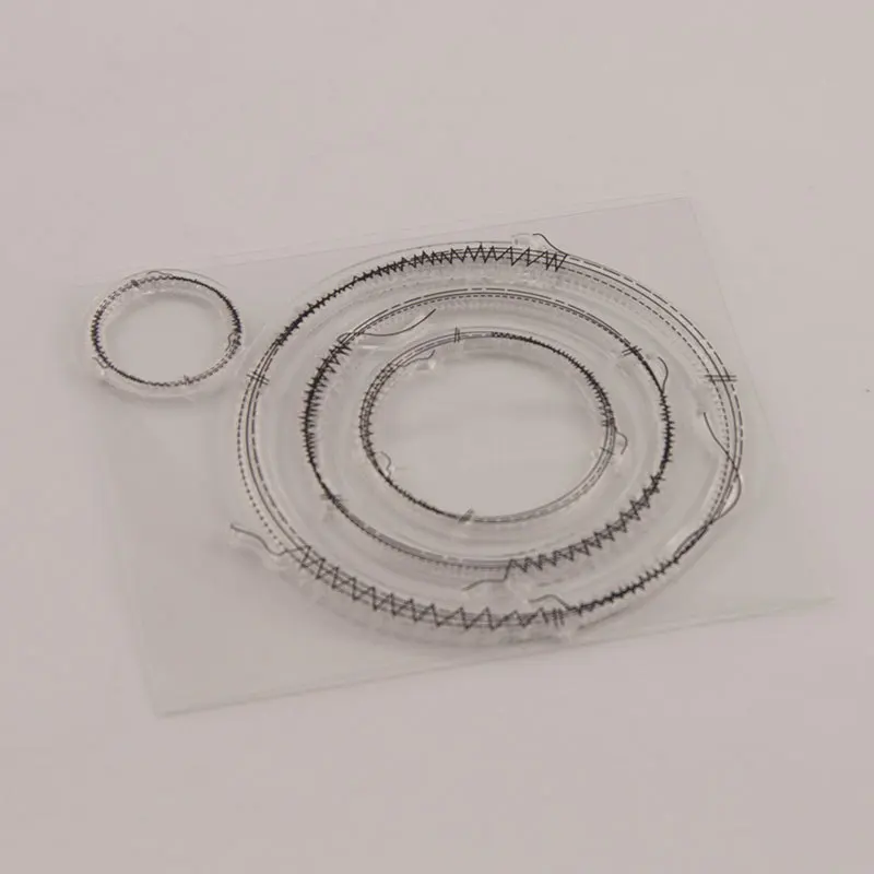 

Sewing Thread Round Transparent Clear Stamps Silicone Seal for DIY Scrapbooking Card Making Album Decoration Crafts Supplies