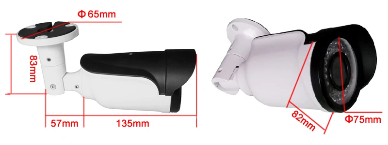 H.264 2MP POE Security IP Camera Outdoor CCTV Full HD 1080P 2.0 Megapixel Bullet Lens IR Cut Filter ONVIF 42 LED | Безопасность и