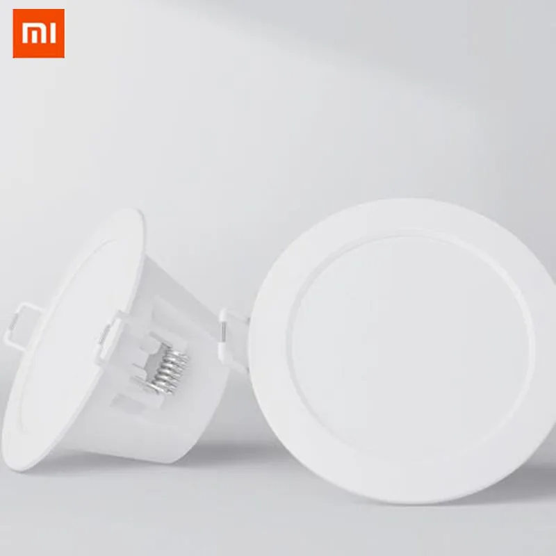 

Светодиодный потолочный светильник Xiaomi Mijia Yeelight, 220 В, 5 Вт, теплый желтый/холодный белый, Круглый, встраиваемый потолочный светильник