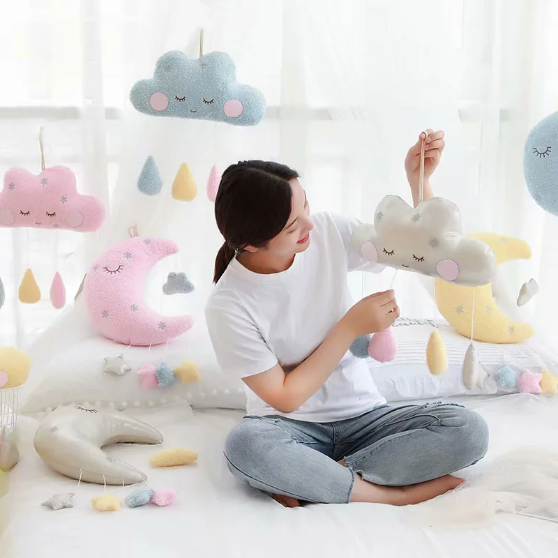 Кроватка Nooer Moon Cloud для детской кроватки подвесное украшение плюшевая игрушка