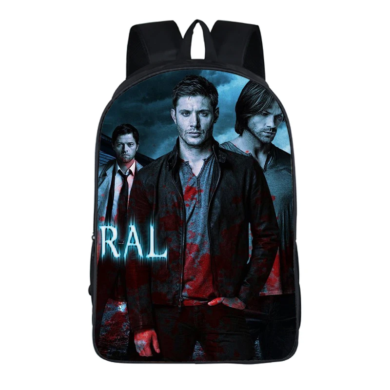 2019 Новый 16 дюймов рюкзак Supernatural демон Охотник братья Винчестеры Сэм Дин дорожная