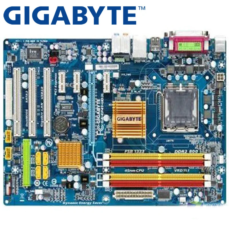 Десктопная Материнская плата GIGABYTE G41 Socket LGA 775 Q8200 Q8300 DDR2 16G ATX оригинальная б/у