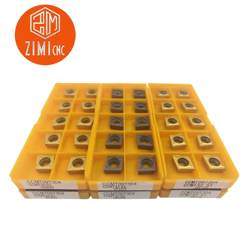 10 шт. CCMT09T304 UE6020/US735/VP15TF внутренний токарный инструмент ccmt32,51 твердосплавная вставка токарный инструмент поворотная лопасть режущий инструмент