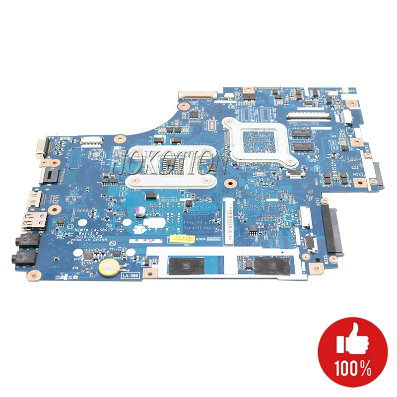 NOKOTION материнская плата для ноутбуков Acer aspire 5741g 5742g ноутбука NEW70 с графическим