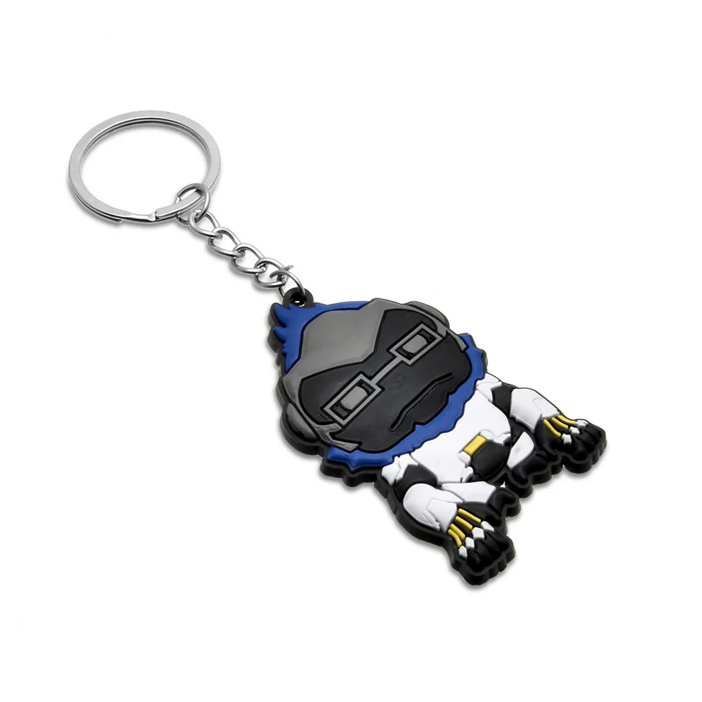 OW Hero Reaper pharah soldier tracer серия брелок силиконовый Подвеска автомобиль chaveiro