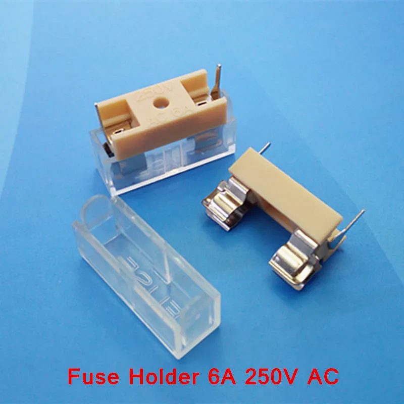 500 шт./лот 5*20 мм стеклянные держатели предохранителей страховая трубка держатель