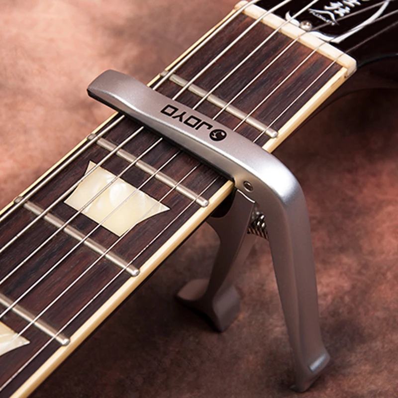 JOYO JCP-01, цветная пластиковая гитара, Капо для 6 струн, гитары черного, серебристого цвета, цвета дерева с медиаторами, гитара ras