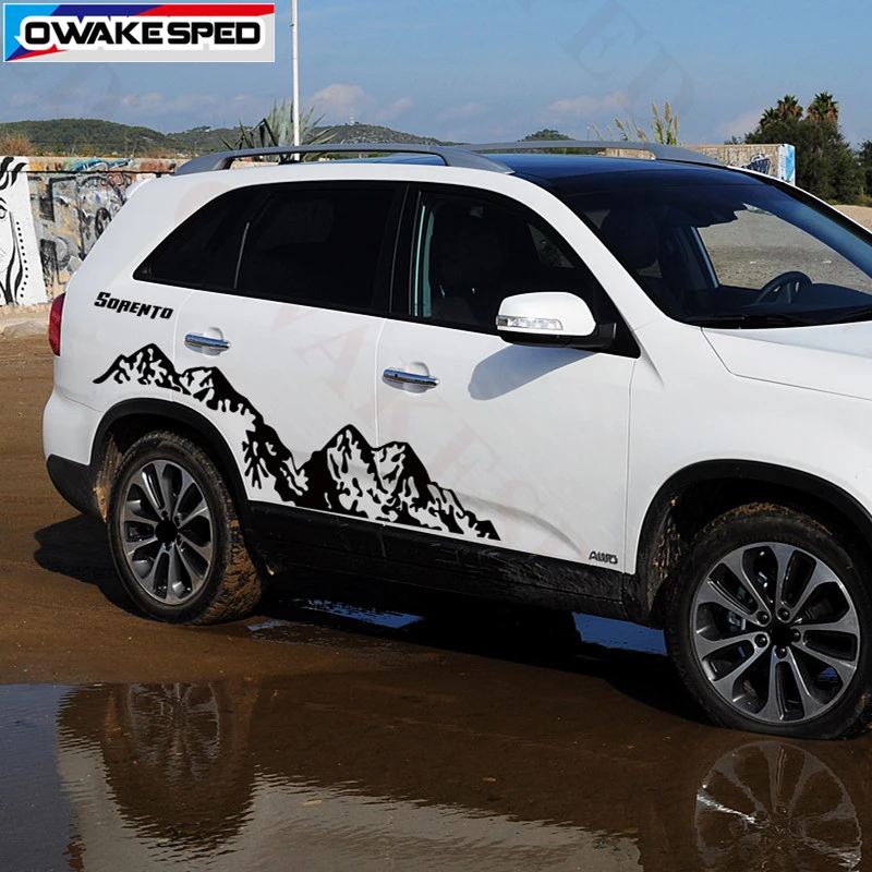 Наклейки на автомобиль горный декор для KIA Sorento 2010-2018 | Автомобили и мотоциклы