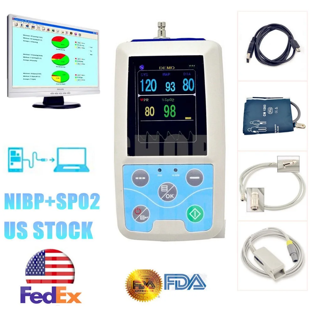 CONTEC PM50 портативный монитор артериального давления NIBP/Spo2 пациента + манжета зонд