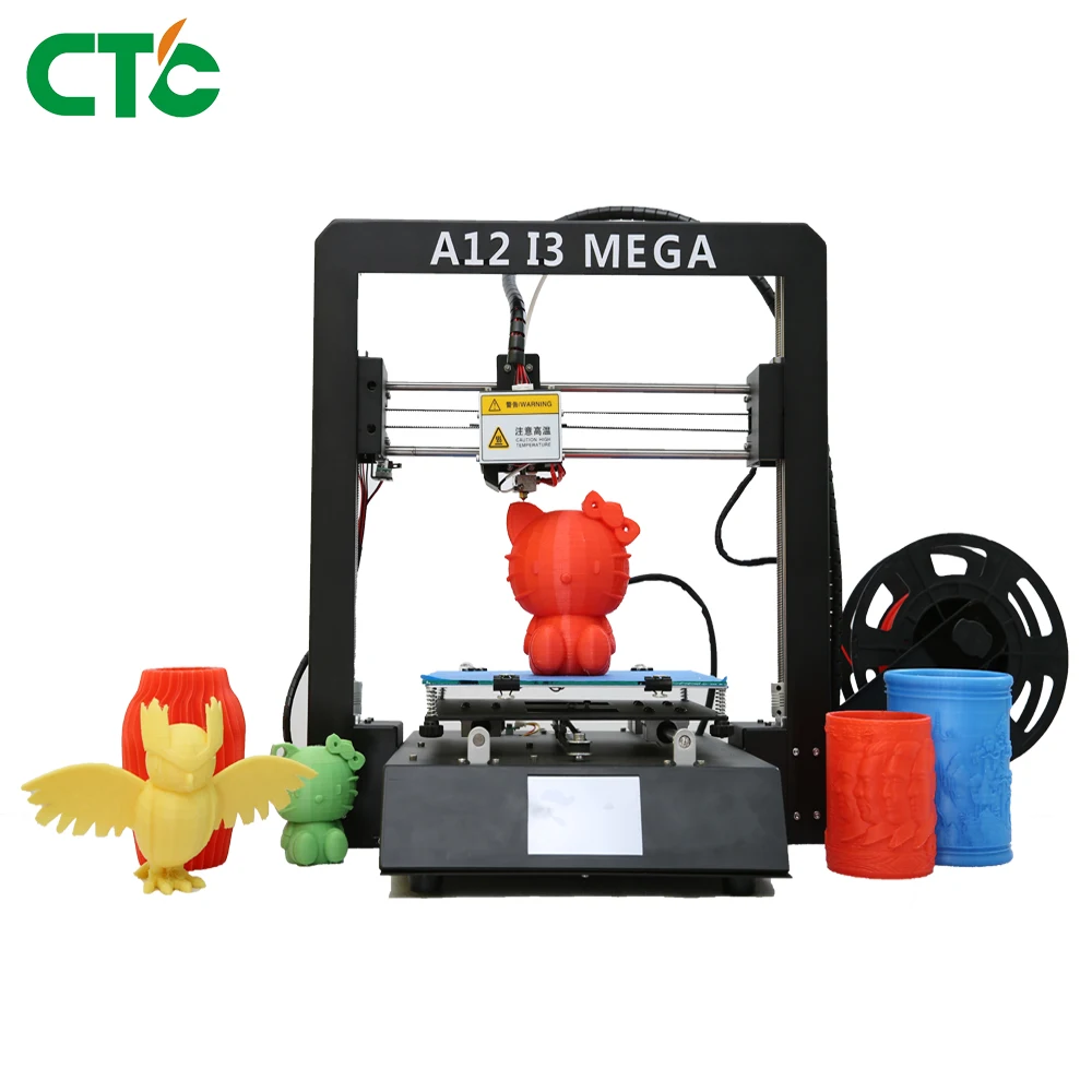 3D принтер A12 I3 Mega с функцией возобновления печати детали для принтера сенсорным