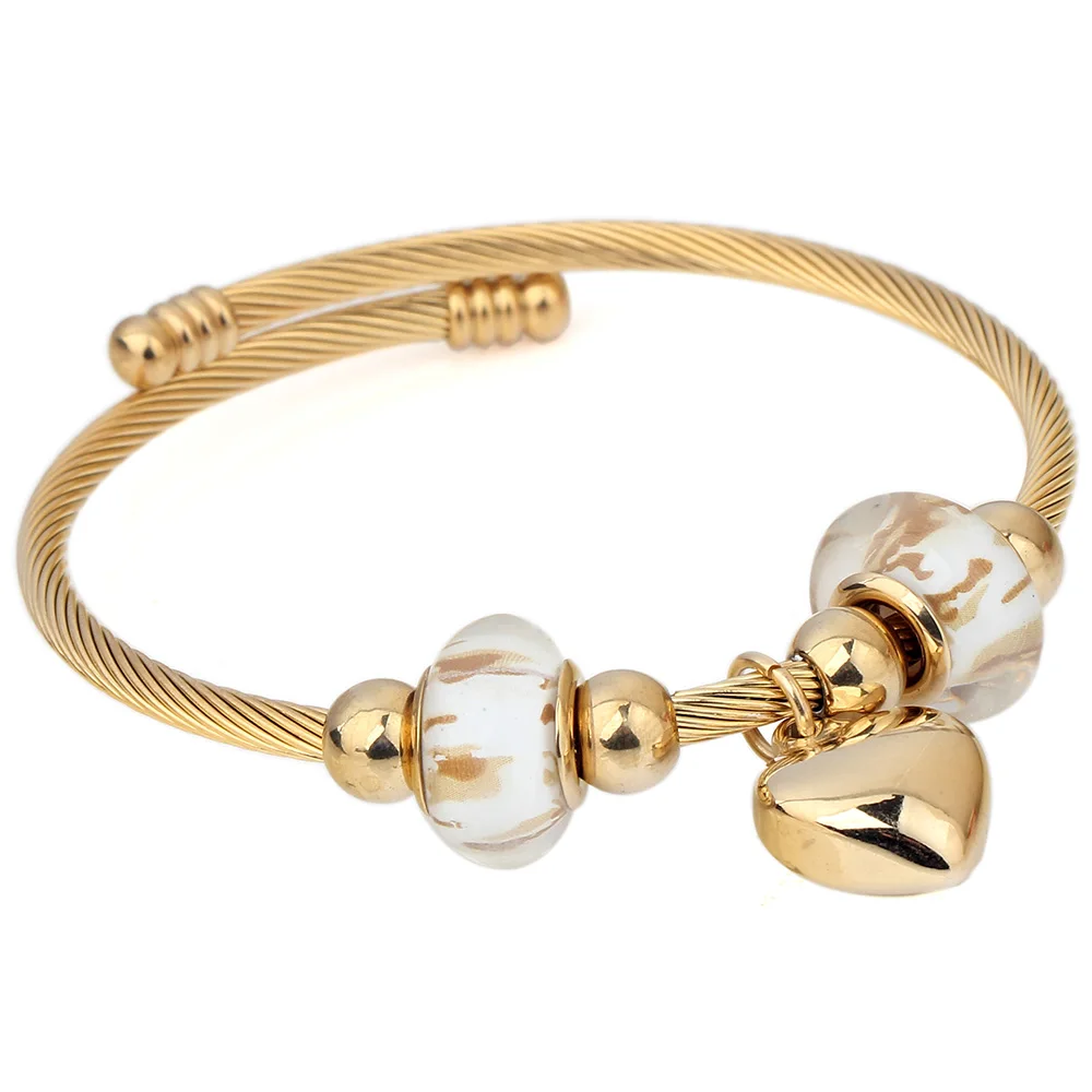 Браслет из нержавеющей стали 316L с изображением сердца|wire bracelets bangles|bracelet bangle for