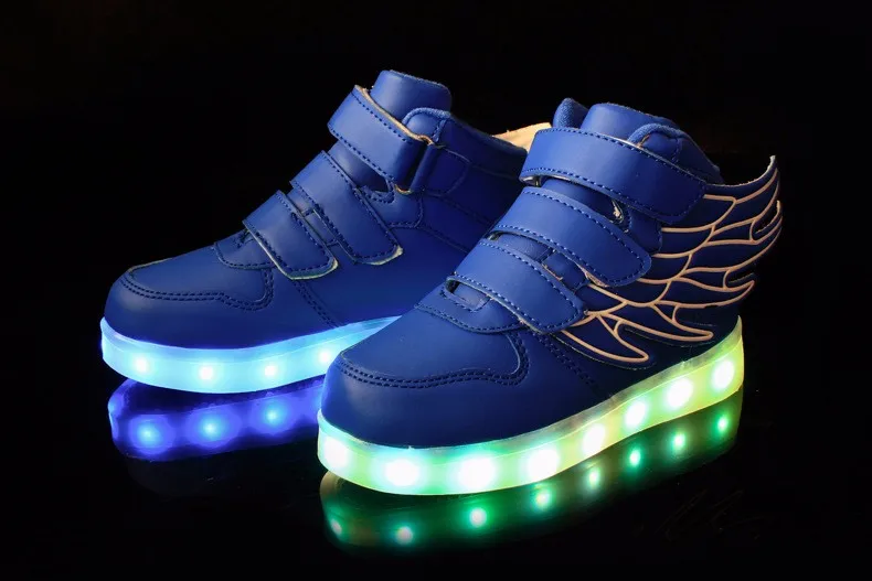Детская обувь; Chaussures Led Enfants; Зарядка через usb; детская обувь; светильник; Детские светящиеся кроссовки; обувь для девочек и мальчиков; 25-37